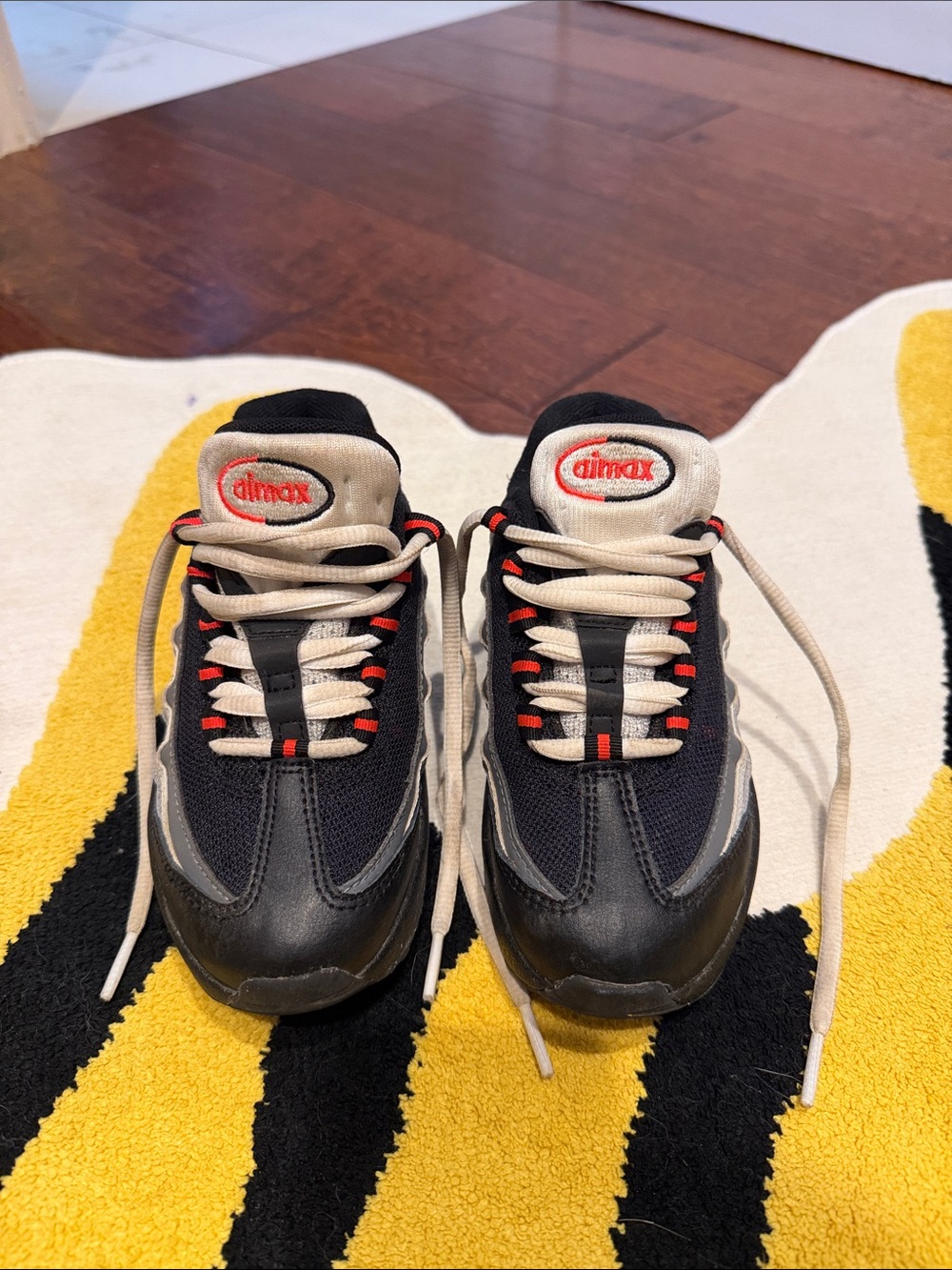 Kids Black and Gray Athletic Sneakers